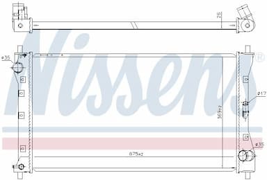 Radiators, Motora dzesēšanas sistēma NISSENS 64256 5