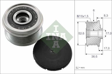 Ģeneratora brīvgaitas mehānisms Schaeffler INA 535 0137 10 1