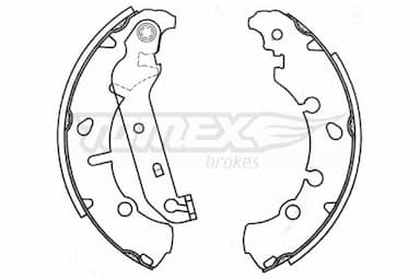 Bremžu loku komplekts TOMEX Brakes TX 20-93 1