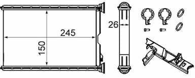 Siltummainis, Salona apsilde MAHLE AH 242 000S 2