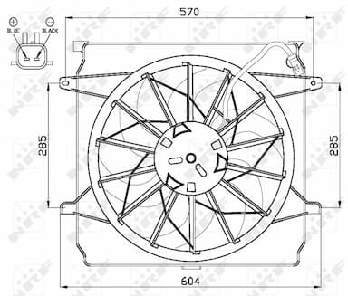 Ventilators, Motora dzesēšanas sistēma NRF 47529 2