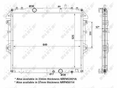 Radiators, Motora dzesēšanas sistēma NRF 53921 1