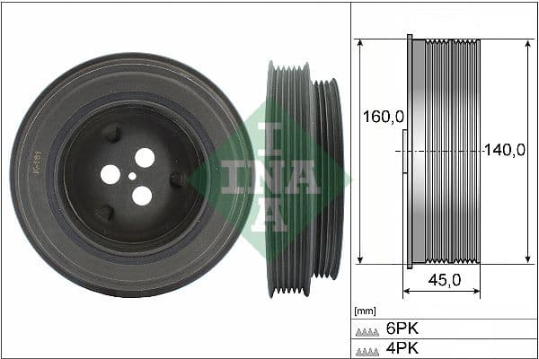 Piedziņas skriemelis, Kloķvārpsta Schaeffler INA 544 0131 10 1