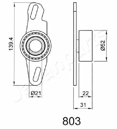 Siksnas spriegotājs, Zobsiksna JAPANPARTS BE-803 2