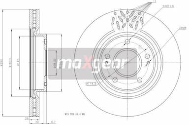 Bremžu diski MAXGEAR 19-2393 2