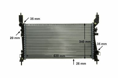 Radiators, Motora dzesēšanas sistēma MAHLE CR 1122 000P 10