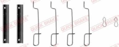 Piederumu komplekts, Disku bremžu uzlikas QUICK BRAKE 109-0992 1