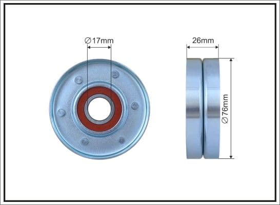 Spriegotājrullītis, Ķīļrievu siksna CAFFARO 163-00 1