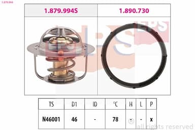 Termostats, Dzesēšanas šķidrums EPS 1.879.994 1