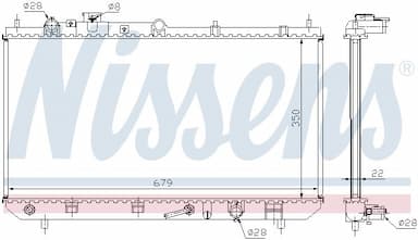 Radiators, Motora dzesēšanas sistēma NISSENS 625081 5