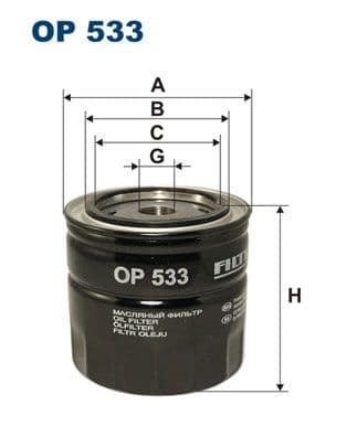 Eļļas filtrs FILTRON OP 533 1