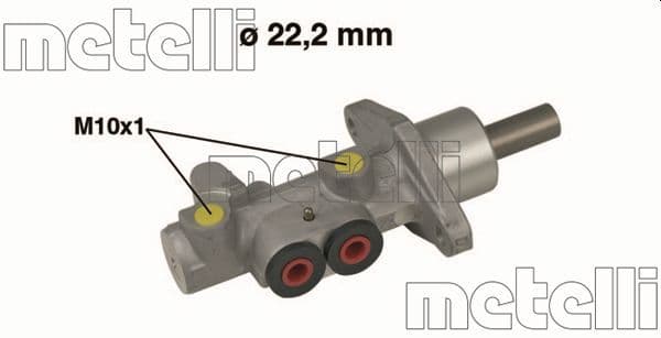 Galvenais bremžu cilindrs METELLI 05-0492 1