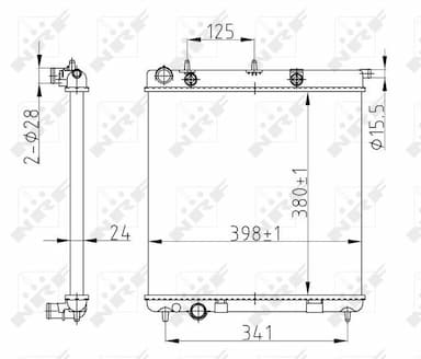 Radiators, Motora dzesēšanas sistēma NRF 50429A 1