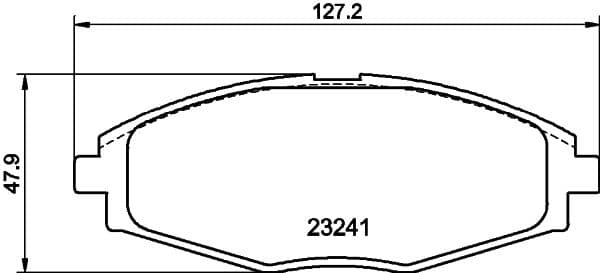 Bremžu uzliku kompl., Disku bremzes HELLA 8DB 355 017-021 1