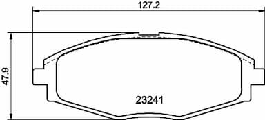 Bremžu uzliku kompl., Disku bremzes HELLA 8DB 355 017-021 1