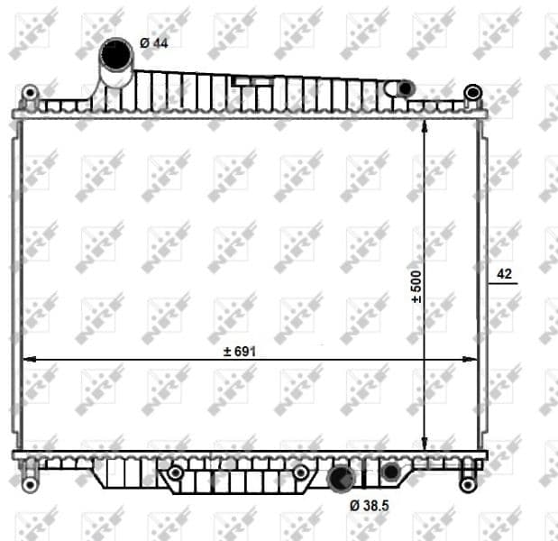 Radiators, Motora dzesēšanas sistēma NRF 59096 1