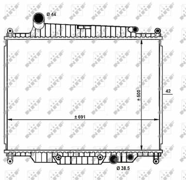 Radiators, Motora dzesēšanas sistēma NRF 59096 1