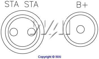 Ģeneratora sprieguma regulators WAI H2394 2