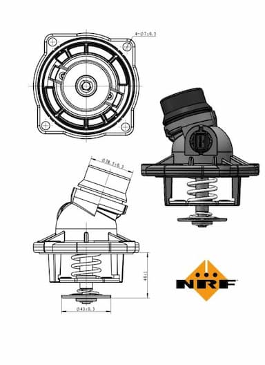 Termostats, Dzesēšanas šķidrums NRF 725002 5