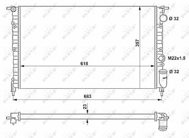 Radiators, Motora dzesēšanas sistēma NRF 507465 1