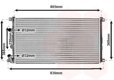 Radiators, Motora dzesēšanas sistēma VAN WEZEL 43002322 1