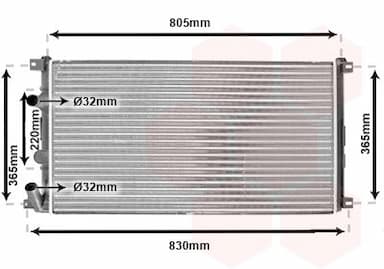 Radiators, Motora dzesēšanas sistēma VAN WEZEL 43002322 1