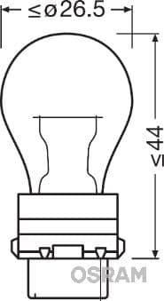 Kvēlspuldze ams-OSRAM 3757AK 2