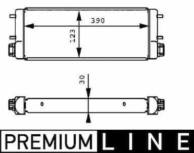 Eļļas radiators, Motoreļļa MAHLE CLC 169 001P 1