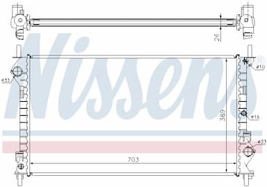 Radiators, Motora dzesēšanas sistēma NISSENS 62021A 6