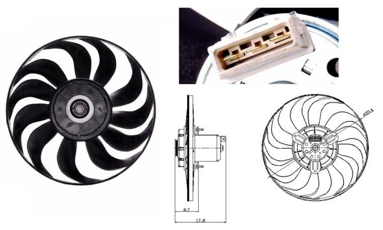 Ventilators, Motora dzesēšanas sistēma NRF 47641 1