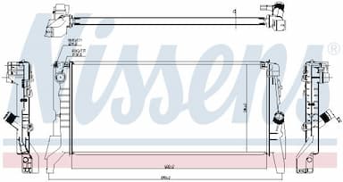 Radiators, Motora dzesēšanas sistēma NISSENS 60861 6