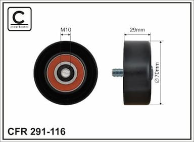 Parazīt-/Vadrullītis, Ķīļrievu siksna CAFFARO 291-116 1