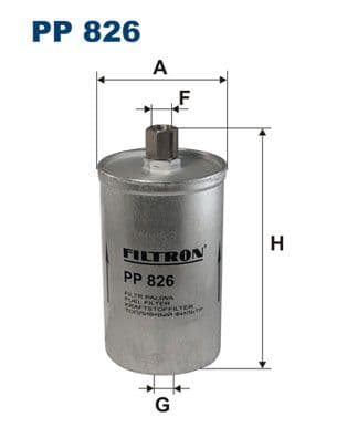 Degvielas filtrs FILTRON PP 826 1