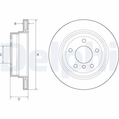 Bremžu diski DELPHI BG4946C 1