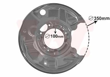 Dubļu sargs, Bremžu disks VAN WEZEL 3032374 1