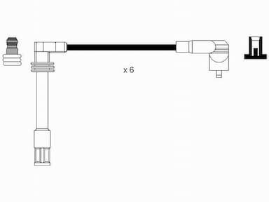 Augstsprieguma vadu komplekts NGK 0518 2