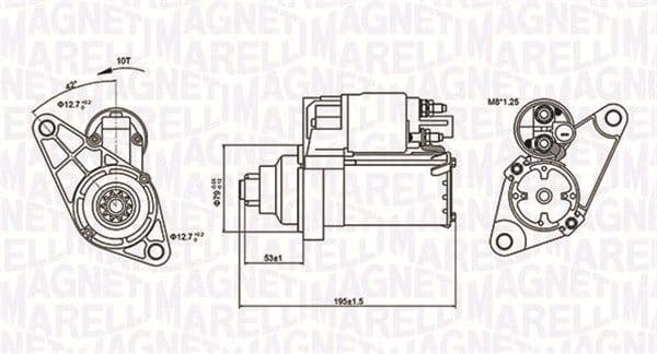 Starteris MAGNETI MARELLI 063721330010 1