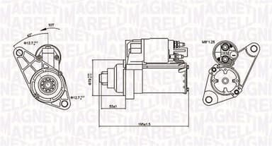 Starteris MAGNETI MARELLI 063721330010 1