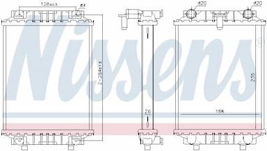 Radiators, Motora dzesēšanas sistēma NISSENS 60351 5