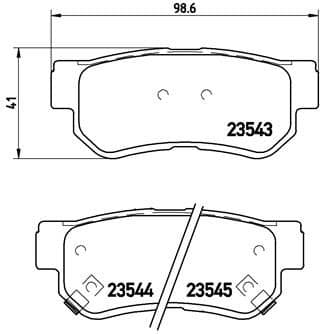 Bremžu uzliku kompl., Disku bremzes BREMBO P 30 014 1