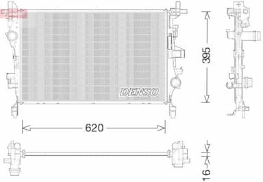 Radiators, Motora dzesēšanas sistēma DENSO DRM09044 1