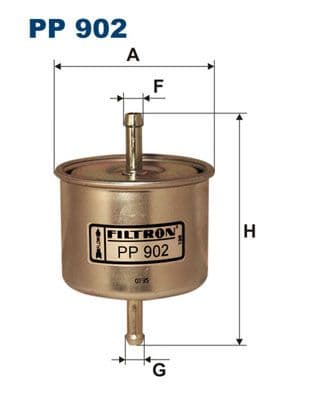 Degvielas filtrs FILTRON PP 902 1