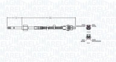 Devējs, Izplūdes gāzu temperatūra MAGNETI MARELLI 172000155010 2