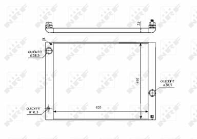 Radiators, Motora dzesēšanas sistēma NRF 53728 1