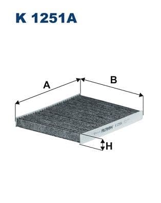 Filtrs, Salona telpas gaiss FILTRON K 1251A 1