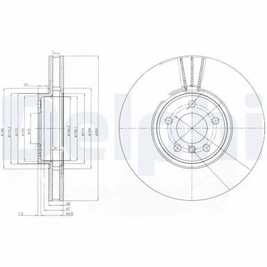 Bremžu diski DELPHI BG9004 1