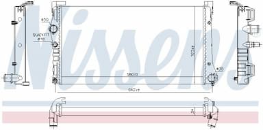 Radiators, Motora dzesēšanas sistēma NISSENS 68806 5