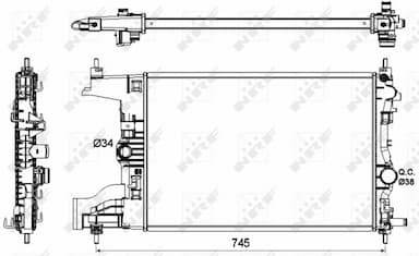 Radiators, Motora dzesēšanas sistēma NRF 53142 2