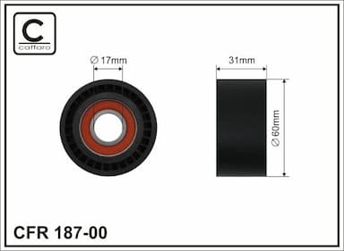 Spriegotājrullītis, Ķīļrievu siksna CAFFARO 187-00 1