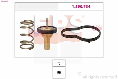 Termostats, Dzesēšanas šķidrums EPS 1.879.990 1